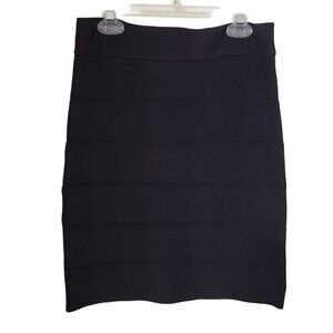 bebe Size L Black Bandage Mini Skirt, Bodycon, Excellent Used Condition